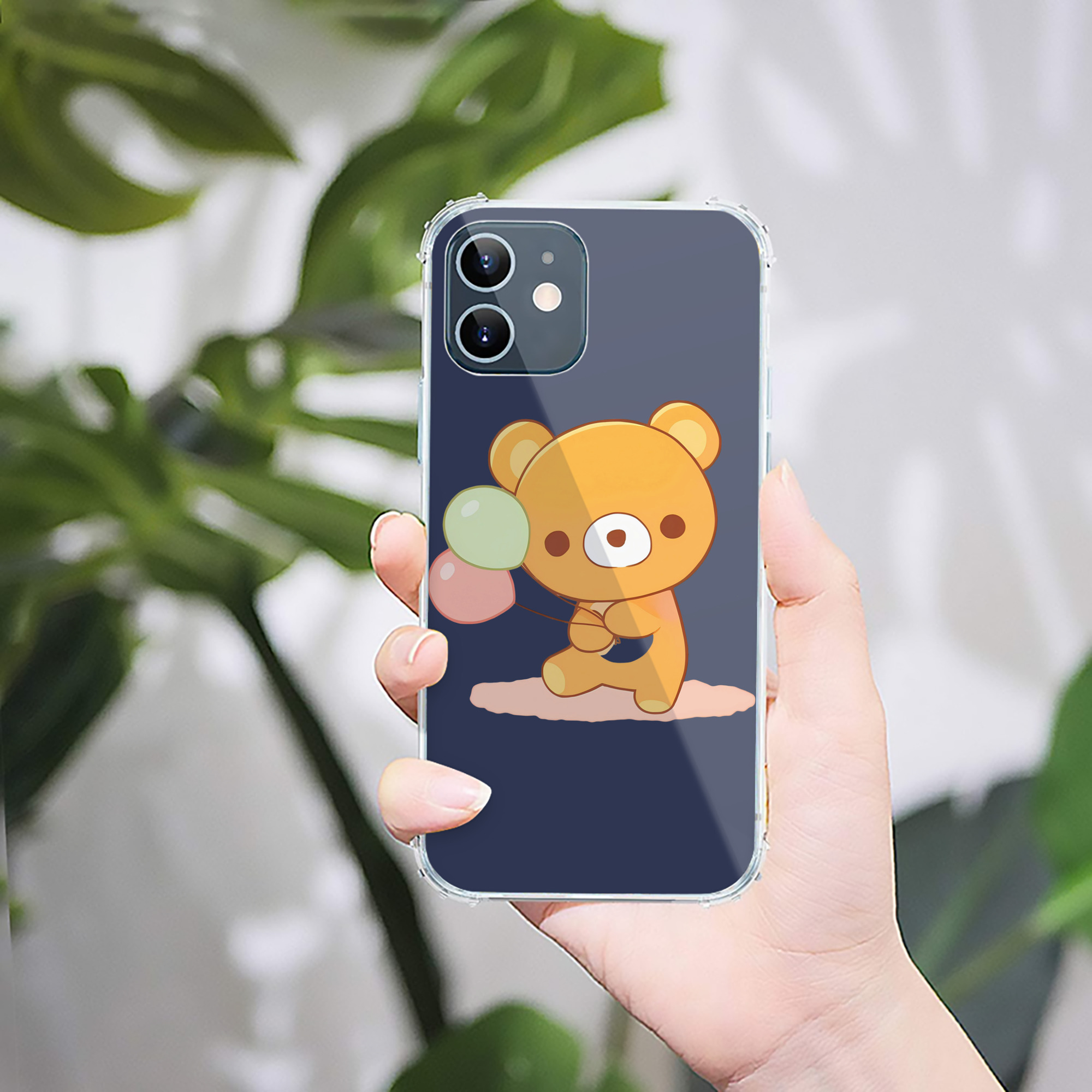 （画像用） リラックマ リラックマ キイロイトリ Rilakkuma Korilakkuma Kiiroitori 【iPhone 12シリーズ対応】透明スマホケース（クリアソフトケース）